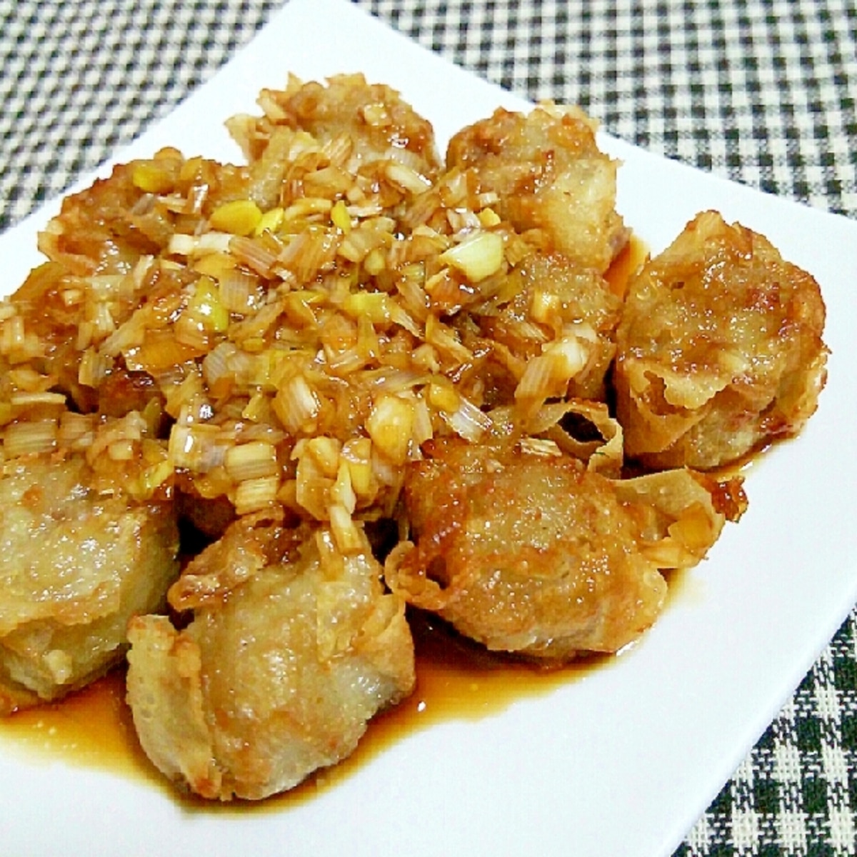 焼売アレンジ ネギだれ揚げ焼売 レシピ 作り方 By あ ち0024 楽天レシピ